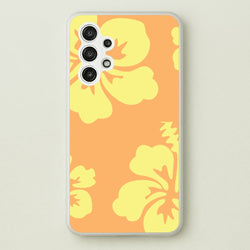 Orange And Yellow Hawaiian Flowers Pattern  - Summer Phone Case for Galaxy A13