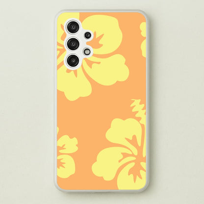 Orange And Yellow Hawaiian Flowers Pattern  - Summer Phone Case for Galaxy A13