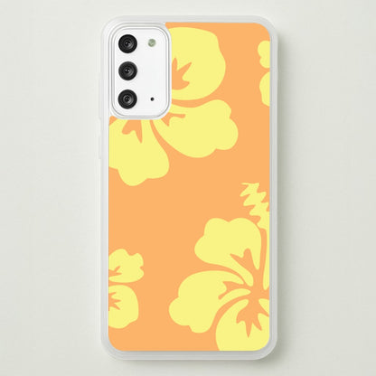 Orange And Yellow Hawaiian Flowers Pattern  - Summer Phone Case for Galaxy Note 20