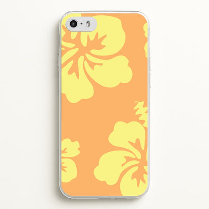 Orange And Yellow Hawaiian Flowers Pattern  - Summer Phone Case for iPhone 5 / 5s / SE 2016