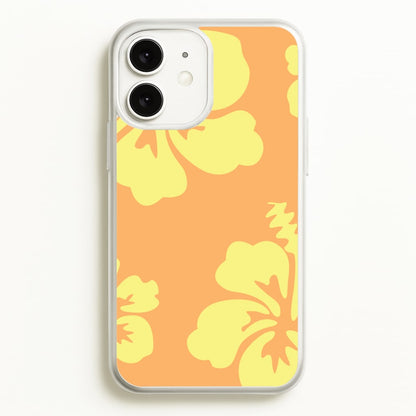 Orange And Yellow Hawaiian Flowers Pattern  - Summer Phone Case for iPhone 11