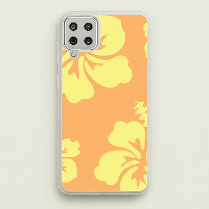 Orange And Yellow Hawaiian Flowers Pattern  - Summer Phone Case for Galaxy A12