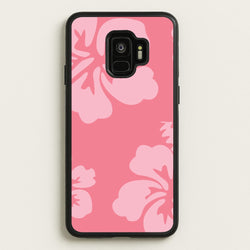 Pink Hawaiian Flowers Pattern  - Summer Phone Case for Galaxy S9