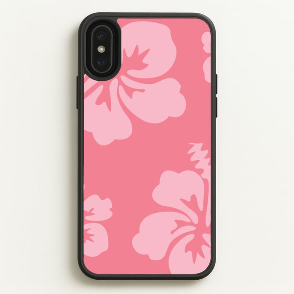 Pink Hawaiian Flowers Pattern  - Summer Phone Case for iPhone XS Max