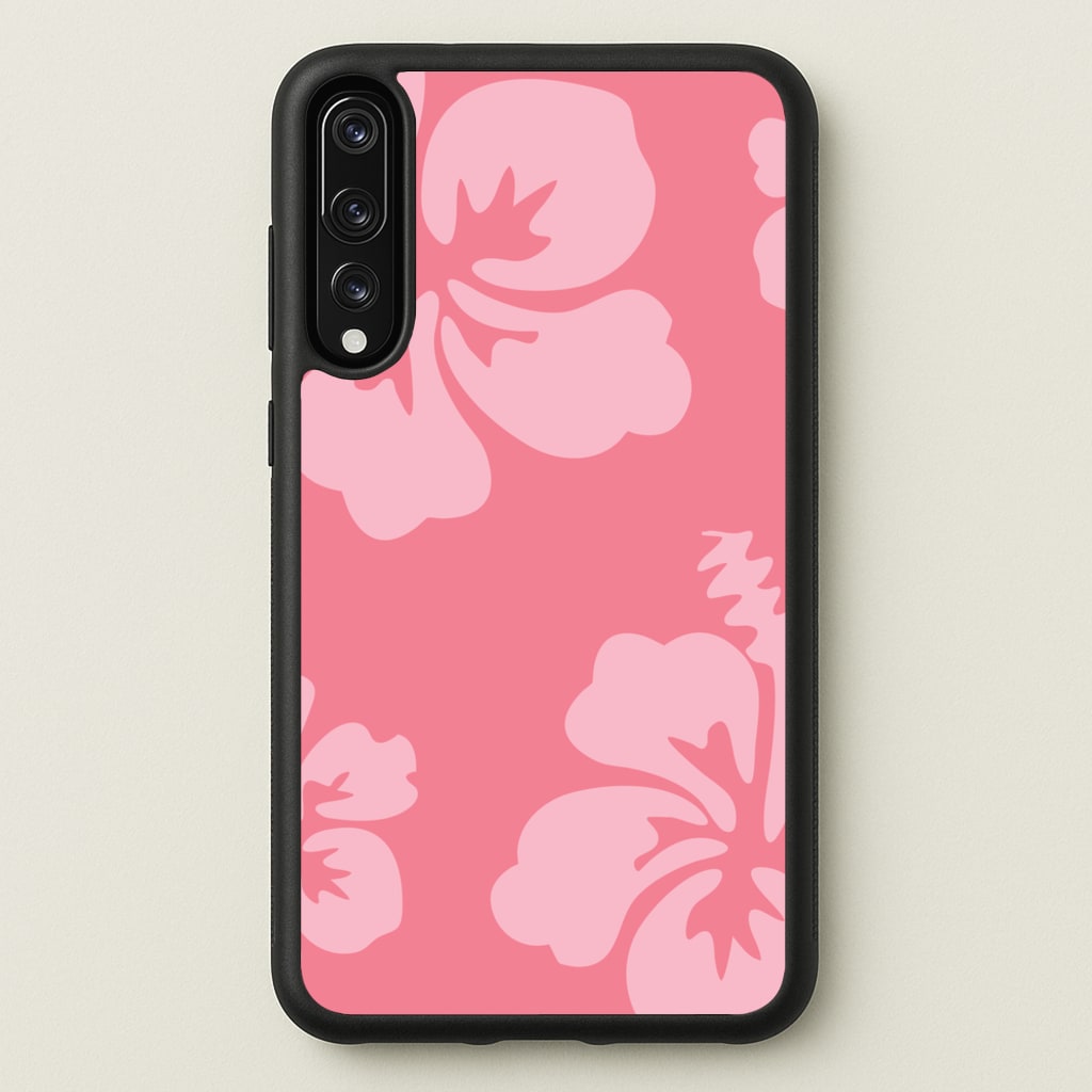 Pink Hawaiian Flowers Pattern  - Summer Phone Case for Huawei P20 Pro