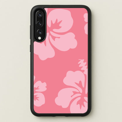 Pink Hawaiian Flowers Pattern  - Summer Phone Case for Huawei P20 Pro