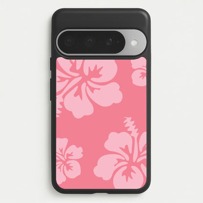 Pink Hawaiian Flowers Pattern Phone Case for Google Pixel 10 Pro XL
