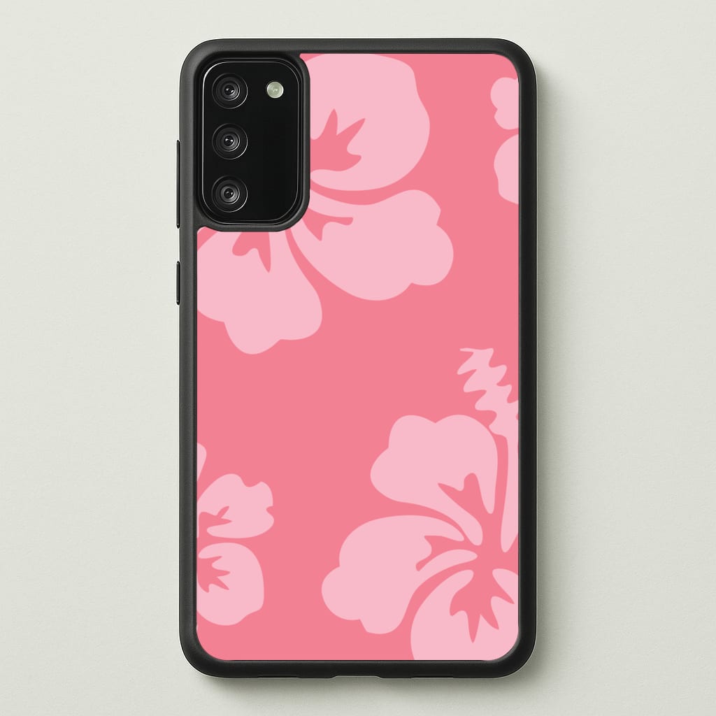 Pink Hawaiian Flowers Pattern  - Summer Phone Case for Galaxy A41