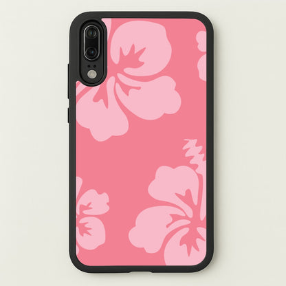 Pink Hawaiian Flowers Pattern  - Summer Phone Case for Huawei P20