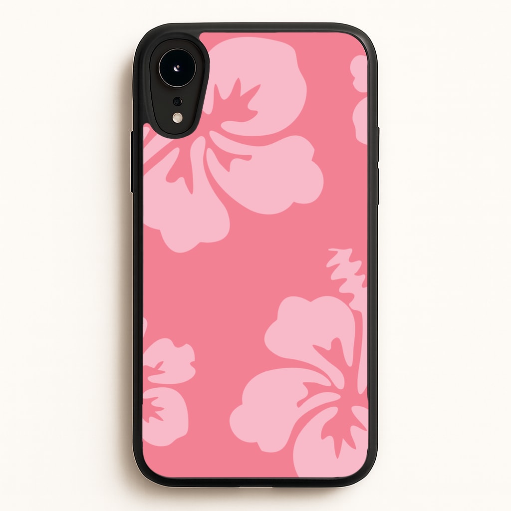 Pink Hawaiian Flowers Pattern  - Summer Phone Case for iPhone XR