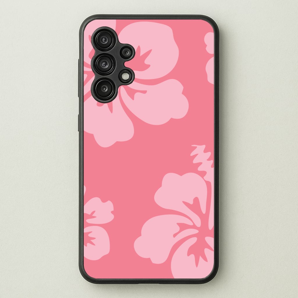 Pink Hawaiian Flowers Pattern  - Summer Phone Case for Galaxy A13