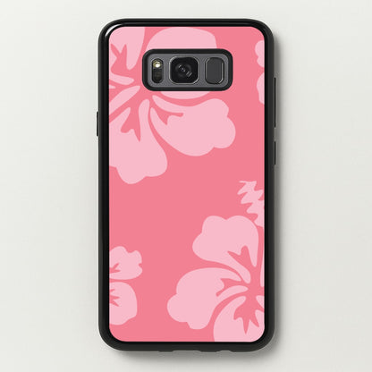 Pink Hawaiian Flowers Pattern  - Summer Phone Case for Galaxy S8