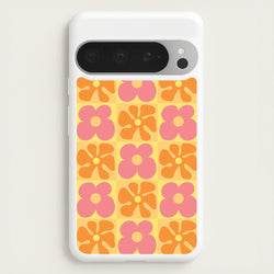 Summer Flowers Checkered Pattern  - Summer Phone Case for Google Pixel 9 Pro XL