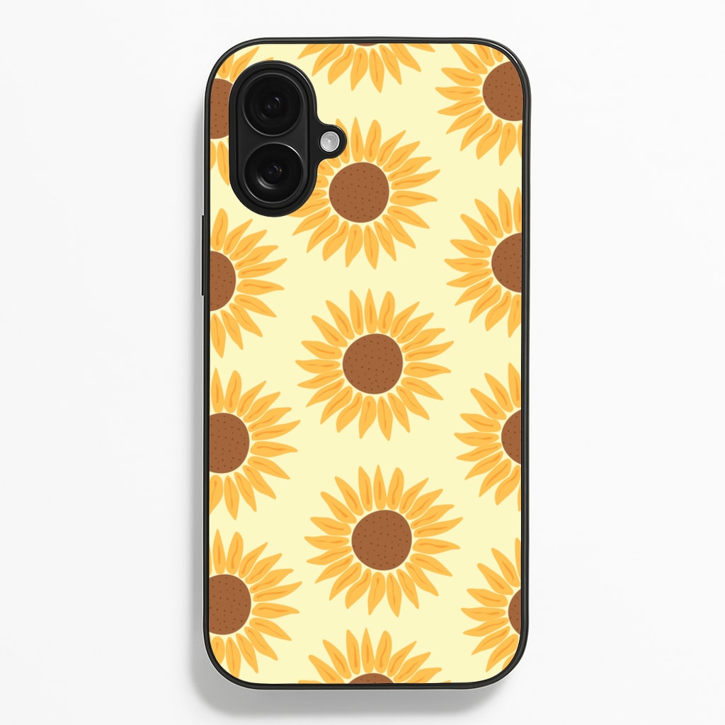 Sunflowers Abstract Pattern  - Summer Phone Case for iPhone 16 Plus