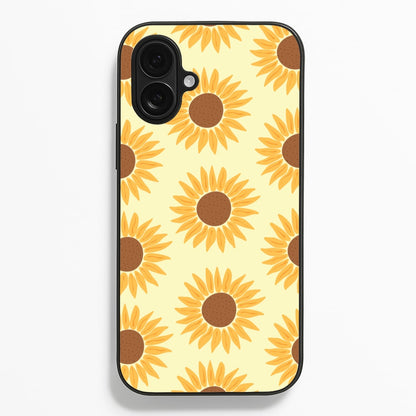 Sunflowers Abstract Pattern  - Summer Phone Case for iPhone 16 Plus
