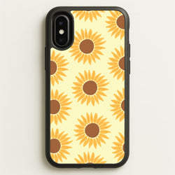 Sunflowers Abstract Pattern  - Summer Phone Case for iPhone X / XS