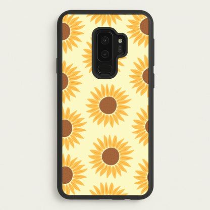 Sunflowers Abstract Pattern  - Summer Phone Case for Galaxy S9 Plus