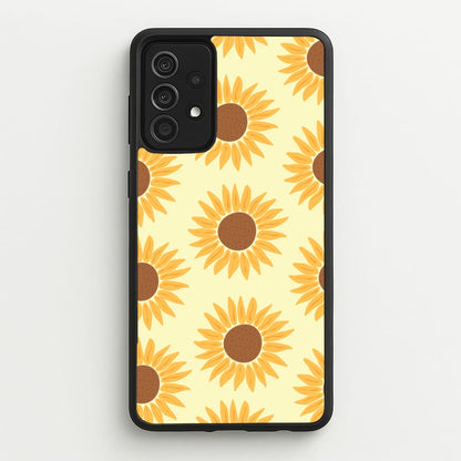 Sunflowers Abstract Pattern  - Summer Phone Case for Galaxy A52 / A52s