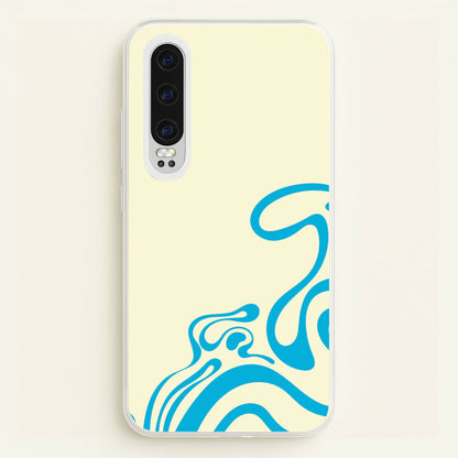 Blue Waves Corner Pattern  - Summer Phone Case for Huawei P30