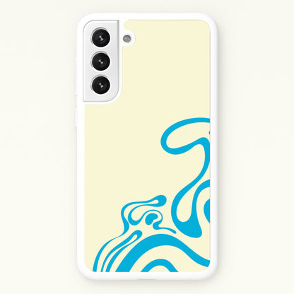 Blue Waves Corner Pattern  - Summer Phone Case for Galaxy S22 Plus