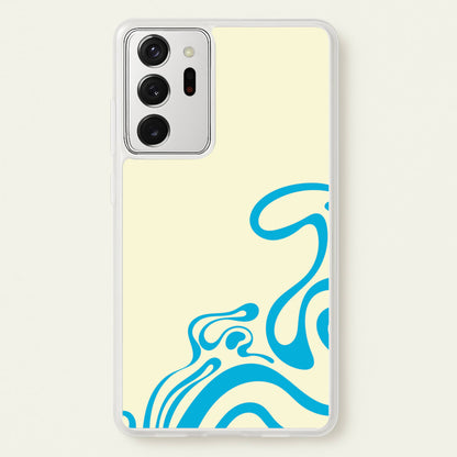 Blue Waves Corner Pattern  - Summer Phone Case for Galaxy Note 20 Ultra
