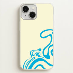 Blue Waves Corner Pattern  - Summer Phone Case for iPhone 13