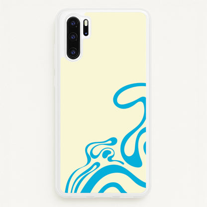 Blue Waves Corner Pattern  - Summer Phone Case for Huawei P30 Pro