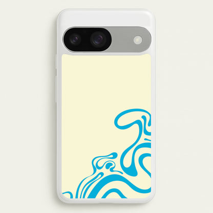 Blue Waves Corner Pattern  - Summer Phone Case for Google Pixel 9 / 9 Pro