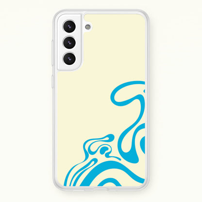 Blue Waves Corner Pattern  - Summer Phone Case for Galaxy S21 Plus