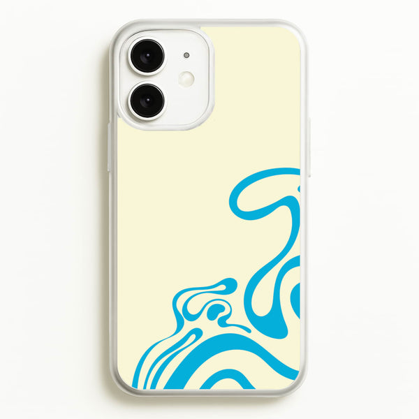 Blue Waves Corner Pattern  - Summer Phone Case for iPhone 11