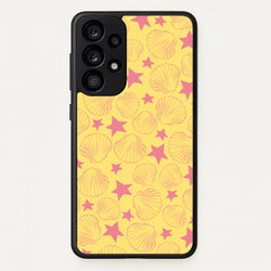 Seashells And Stars Yellow Pattern  - Summer Phone Case for Galaxy A53