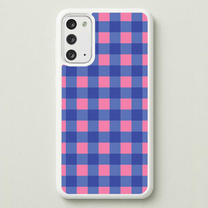 Pink And Blue Checkered Pattern  - Summer Phone Case for Galaxy Note 20