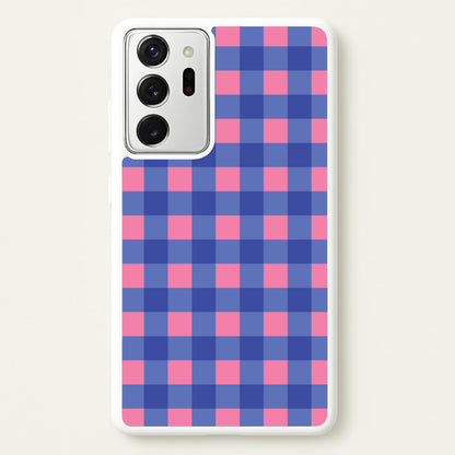 Pink And Blue Checkered Pattern  - Summer Phone Case for Galaxy Note 20 Ultra