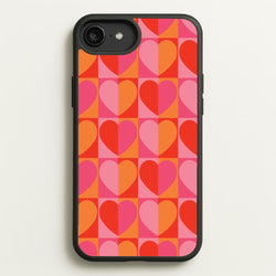 Sunset Hearts Pattern  - Summer Phone Case for iPhone 6 Plus / 7 Plus / 8 Plus