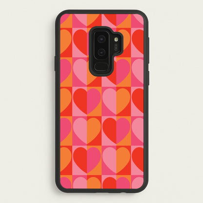 Sunset Hearts Pattern  - Summer Phone Case for Galaxy S9 Plus