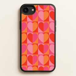 Sunset Hearts Pattern  - Summer Phone Case for iPhone 6 / 7 / 8 / SE