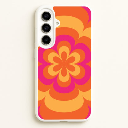 Sunset Trippy Flower Pattern  - Summer Phone Case for Galaxy A56