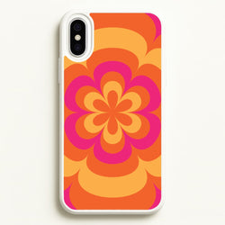 Sunset Trippy Flower Pattern  - Summer Phone Case for iPhone XS Max