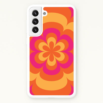 Sunset Trippy Flower Pattern  - Summer Phone Case for Galaxy S21 Plus