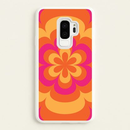 Sunset Trippy Flower Pattern  - Summer Phone Case for Galaxy S9 Plus