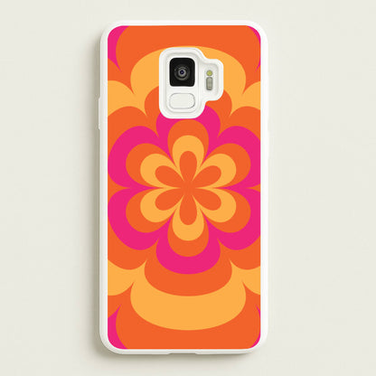 Sunset Trippy Flower Pattern  - Summer Phone Case for Galaxy S9