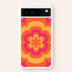 Sunset Trippy Flower Pattern  - Summer Phone Case for Google Pixel 8 Pro