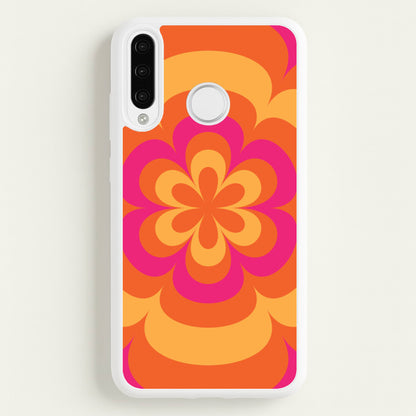 Sunset Trippy Flower Pattern  - Summer Phone Case for Huawei P30 Pro