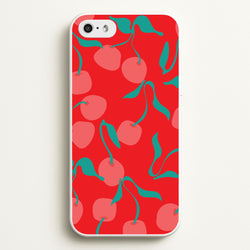 Red Abstract Cherries Pattern  - Summer Phone Case for iPhone 5 / 5s / SE 2016