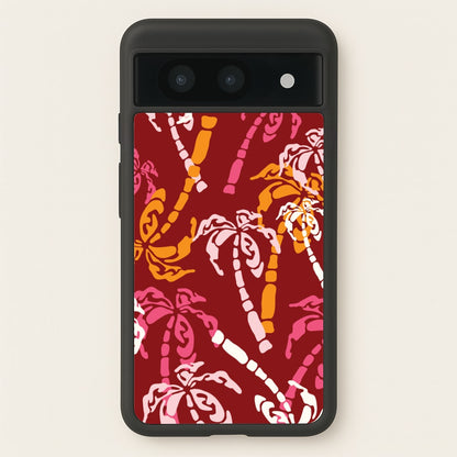 Abstract Palm Trees Pattern  - Summer Phone Case for Google Pixel 8a