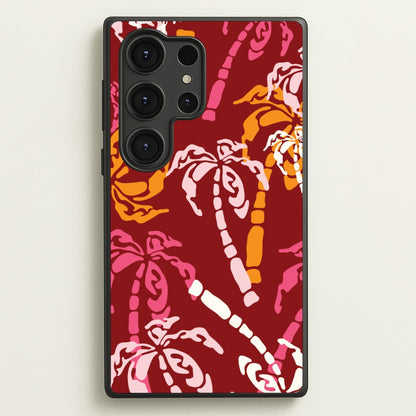 Abstract Palm Trees Pattern  - Summer Phone Case for Galaxy S25 Ultra