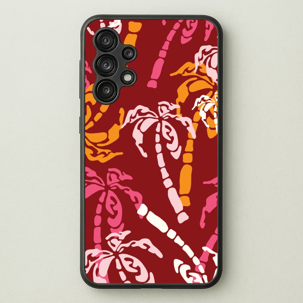 Abstract Palm Trees Pattern  - Summer Phone Case for Galaxy A13