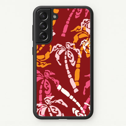 Abstract Palm Trees Pattern  - Summer Phone Case for Galaxy S22