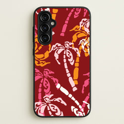 Abstract Palm Trees Pattern  - Summer Phone Case for Galaxy A54