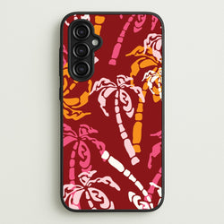 Abstract Palm Trees Pattern  - Summer Phone Case for Galaxy A14
